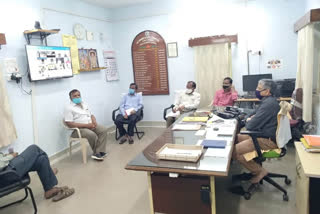 GM review meeting on facilities at Singareni Hospital