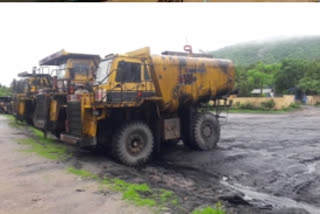 Rain in Kottagudem ... Stopped coal production