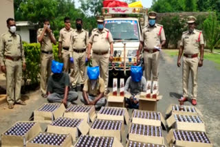 telanga liquor seized in gunurur dst 3 arrested