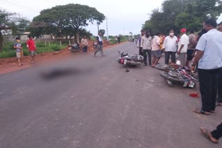 Bike accident in Bailahongala Town of Belgavi