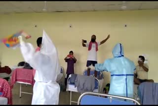 BIHU DANCE AT MARIANI COVID CARE CENTRE