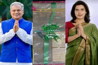 bhupesh baghel sent saree to saroj pandey