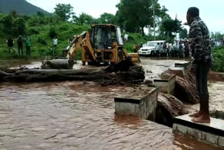 Heavy rain in Chamarajanagar