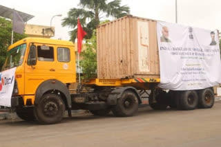First transshipment cargo under India Bangladesh Costal Agreement at ICP Agartala