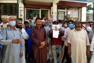 Ejaz Ahmad Wani's family protested and demanded his release