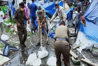 গুৱাহাটীৰ বিভিন্ন স্থানত আৱকাৰীৰ চুলাই বিৰোধী অভিযান