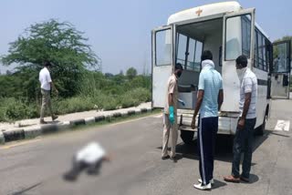 Bike rider death  in tractor trolley collision in Panchkula