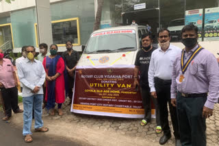 Visakha Rotary Club Maruti vehicle donated to Loyola Old Age Home