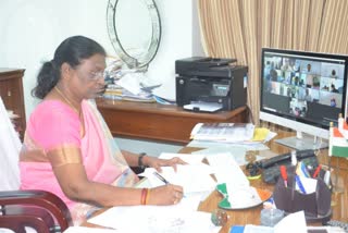 Governor Draupadi Murmu holds meeting with all university VC in ranchi