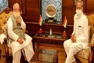 chief-minister-ashok-gehlot-meets-governor-kalraj-mishra-at-raj-bhawan-in-jaipur