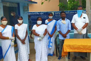 Felicitation for Grama Panchayath Woekers In Jayashankar Bhupalapally district