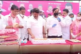 minister talasani srinivas yadav participated in ktr birthday celebrations