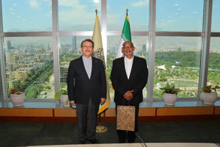 Indian Ambassador Gaddam Dharmendra with Saeed Rasouli, Dy Minister Roads and Head of Iran Railways on 20th July