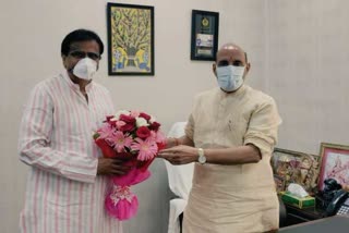 om prakash dhankhar meet rajnath singh in delhi