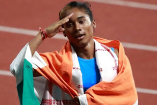 Hima Das dedicates upgraded gold medal, hima das dedicated medal to COVID-19 warriors, COVID-19 warriors, କୋଭିଡ ଯୋଦ୍ଧାଙ୍କୁ ହିମାଙ୍କ ସମ୍ମାନ, ସମର୍ପିତ କଲେ ସ୍ବର୍ଣ୍ଣ ପଦକ, ହିମା ଦାସ,  ଏସିଆନ ଗେମ୍ସର ମିକ୍ସ ରିଲେ ଇଭେଣ୍ଟ