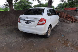 driver attempt to put a vehicle on the body of a police in hingoli