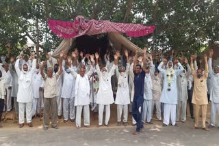 Farmer protest in Gudaana village of Charkhi Dadri