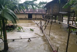 Danger Flood At Dhemaji District