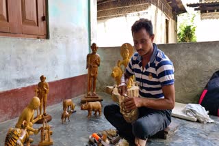 Nalbari Sculpture artist Bipul Kalita