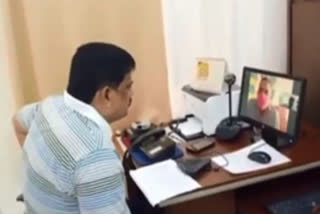 krishna district sp ravindranath video calling at police staff who were corona effected