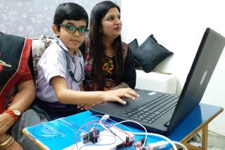 Nine year old from Delhi develops device to ensure social distancing