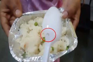 Insects found in the food of Covid Care Center