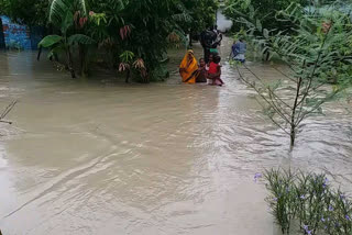 The flood danger in the basti was averted