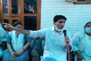 mp deepender singh hooda visited baroda assembly in sonipat