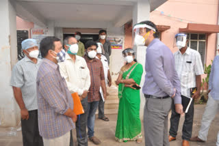 Jc inspecting the covid Care Center