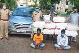 200kgs of marijuana seized by bhadrachalam police