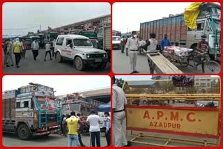 Traffic jam problem in azadpur mandi of Delhi