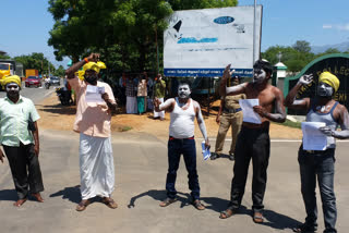 ஓபிசி பிரிவினரை கணக்கெடுப்பு நடத்த வலியுறுத்தி அரை நிர்வாணப் போராட்டம்!