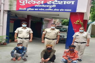 Mangolpuri police patrolling team arrested 3 vicious miscreants