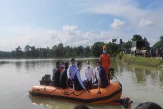 Minister Naba Dale Visit Flood Area At Dhemaji