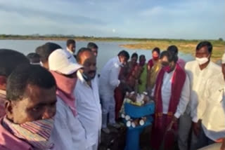 water release from saralasagar project at madanapur