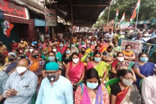 after BJP rally TMC held on counter-rally