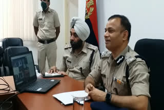 faridabad police commissioner video conference with students