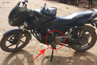 police bike damaged in assault at bogula kurnool district