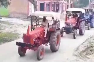 Farmer outfits again stage tractor protests in gurdaspur