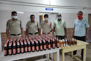 liquor seazed at vizianagaram