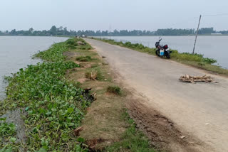 villagers took the initiative to repair the road