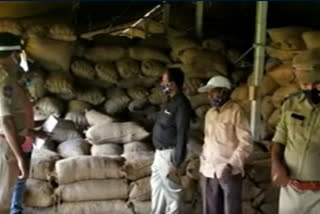 ration rice seized in parameswara rice mill at panagal in wanaparthy