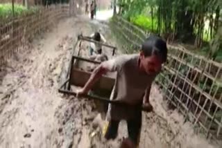 Poor Road Condition At Golaghat