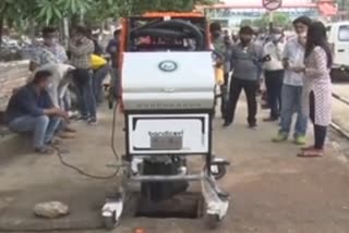 Robot use for drain clean at guwahati