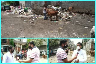 People facing garbage problem in Jahangirpuri of Badli Assembly in Delhi