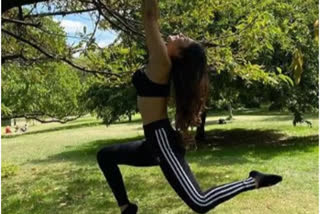 Mouni Roy shares a outdoor workout post