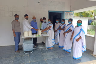 distribution of needs to asha workers at ananthapur