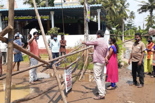 provide us necessities says people staying in redzone areas at west godavari