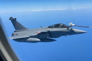 rafale fighter jet water salute ambala air force station