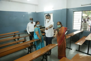 DCM Ashwaththa Narayana visits CET Exam Center